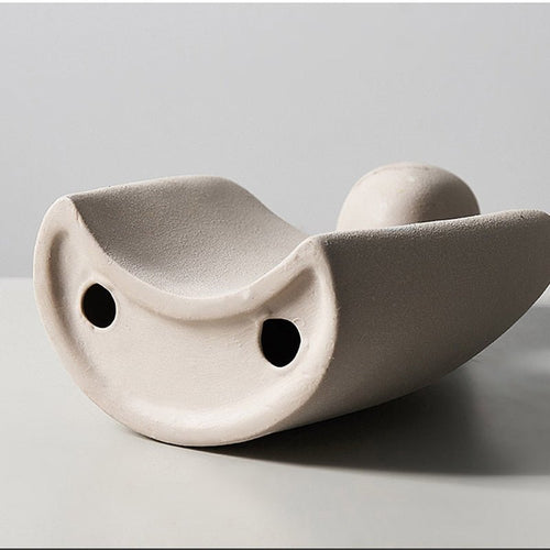 Nestled "Abstract Embrace" Modern Ceramic Figurines - The Finishing Touch Decor