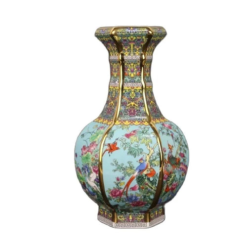 Royal Chinese Porcelain Decorative Flower Jingdezhen Vase - 26cm - The Finishing Touch Decor