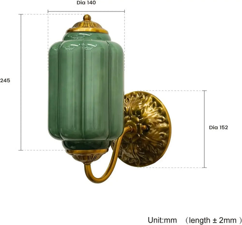 French Retro Glass Pendant Chandelier Lamp