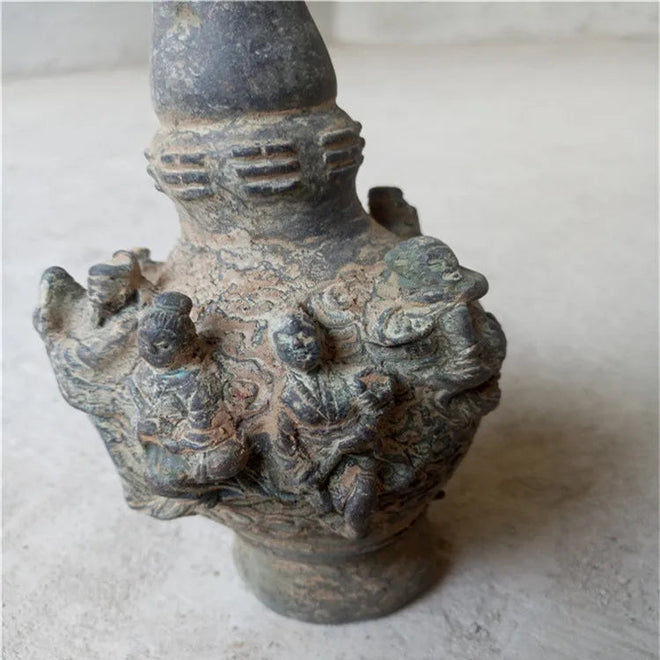 Eight Immortals Ancient Artifact Bronze Sculpture