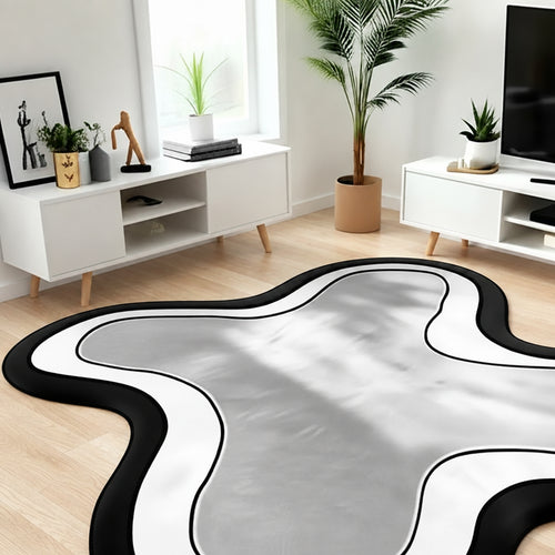Irregular Wave New Zealand Wool Area Rug