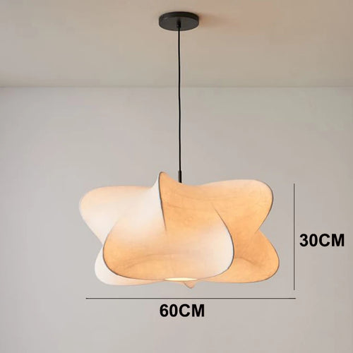 Japanese Silk Cirrus Cocoon Pendant Chandelier - The Finishing Touch Decor