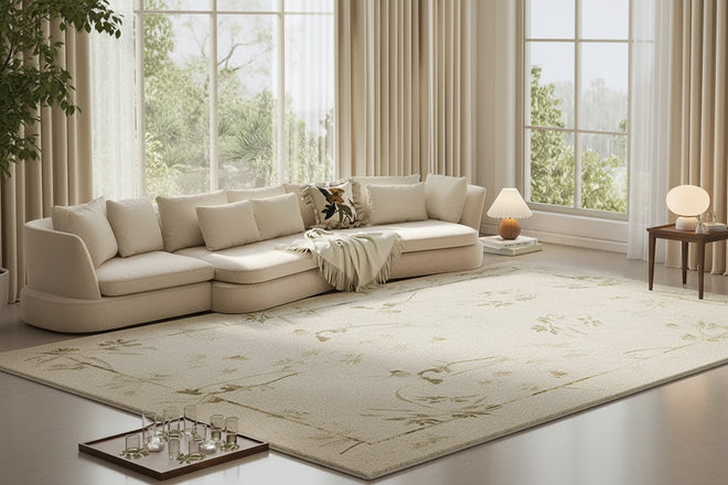 French Style Pastoral Floral Pattern Area Rugs