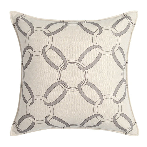 Modern Chain Link Pattern Throw Pillow Cover - The Finishing Touch Decor