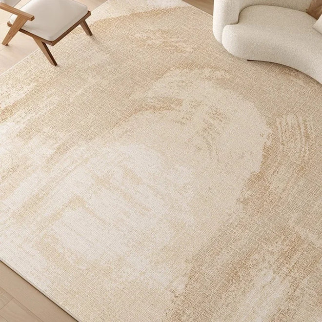 Striped Beige Carpet Comfortable Easy Clean Living Room Carpets Cream Luxurious Decorative Rug French Bedroom Bedside Rugs Tapis