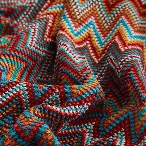 Lightweight Aztec Ethnic Pattern Geometric Plaid Tapestry Throw Boho Blanket - The Finishing Touch Decor