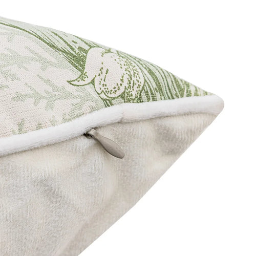 Sage Green, Corduroy & Faux Fur Throw Pillow Covers - The Finishing Touch Decor