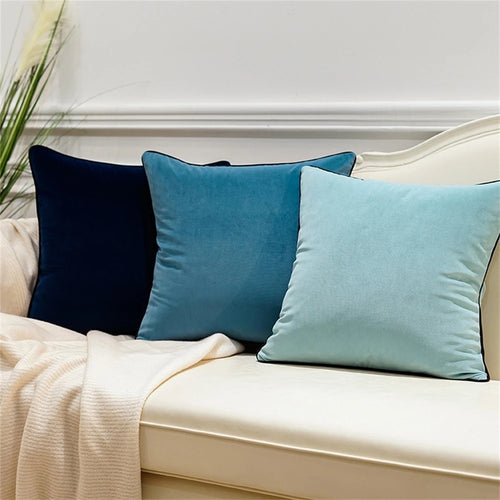 Bold Color Velvet Throw Pillow Covers