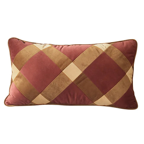 Modern Striped Velvet Throw Pillow Covers