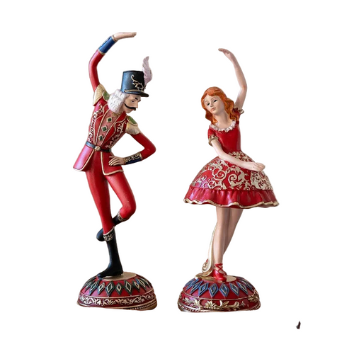 Resin Royal Dancers Holiday Figurines