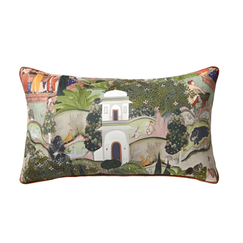 Medicci Home Toscana Garden Decorative Cushion Cover Luxurious Charm Of Italian Salon Retro Lumbar Pillow Case For Living Room