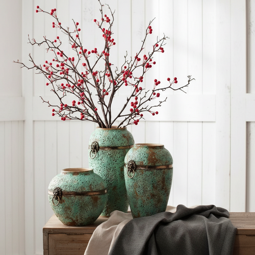 Handmade Aged Coarse Ceramic Vase