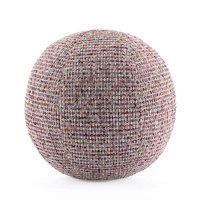 Spherical Pillow Round Cushion Luxury Ball Shaped Solid Color Stuffed Soft Pillow for Sofa Office Waist Rest Throw Pillow Decor