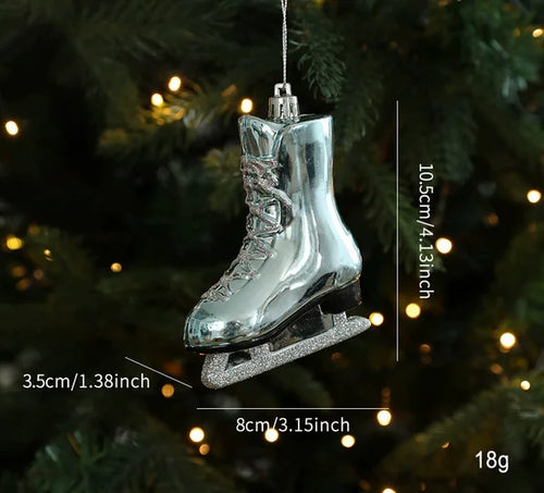 Assorted Large Blue Sparkle Cartoon Tree Ornaments