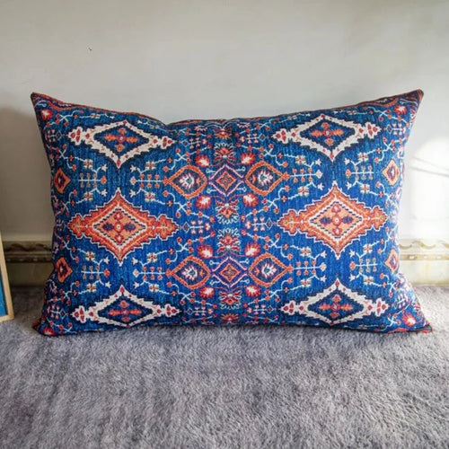 Colorful Pattern Lumbar Bohemian Throw Pillow Covers - The Finishing Touch Decor