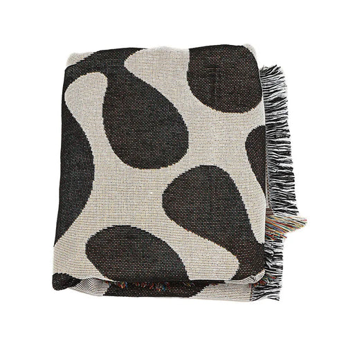 Retro American-style warm blanket by The Finishing Touch Decor, perfect for camping, sofa, or bed, featuring cozy, woven thread design.