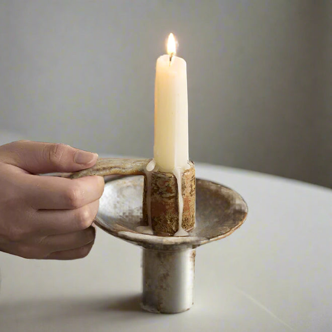 Retro Kitchen Candle Holders Party Designer Ceramic Homestay Candle Holders Decoration Living Room Home & Garden Castiçal Lszt