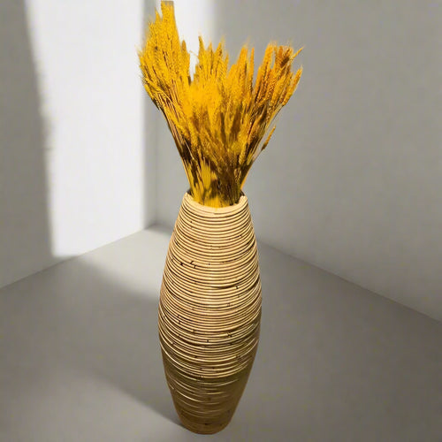 Indonesian Bamboo Handmade Rattan Vase - The Finishing Touch Decor