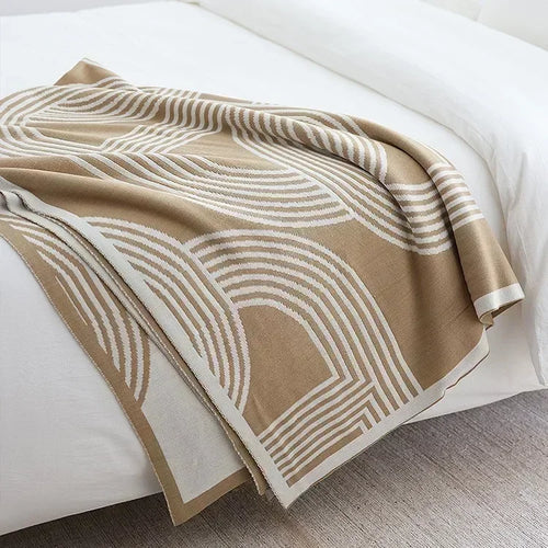 Nordic Chain Link Knitted Luxury Throw Blanket