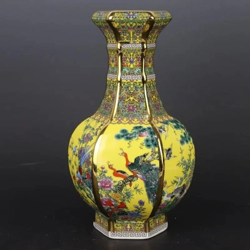 Royal Chinese Porcelain Decorative Flower Jingdezhen Vase - 26cm - The Finishing Touch Decor