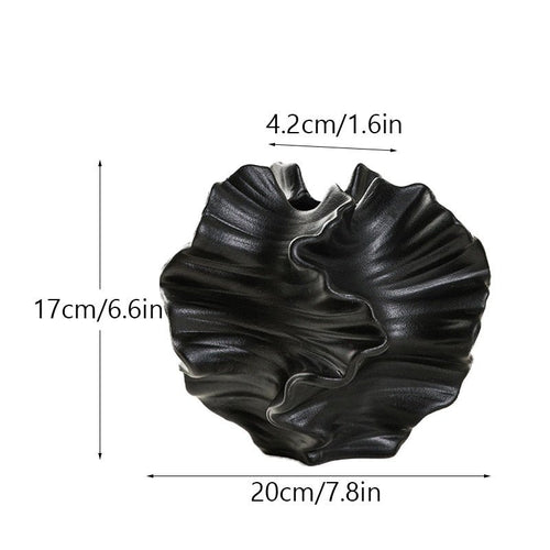 Ceramic "Jelly Ear" Coral Nordic Art Minimalist Vase - The Finishing Touch Decor