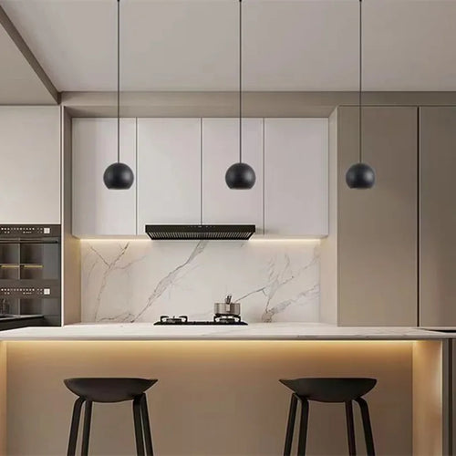Modern Simple ball Pendant lights Nordic hanging ceiling lamps for Cafe Bar Decor Black/White Pendant Hanging Lamp