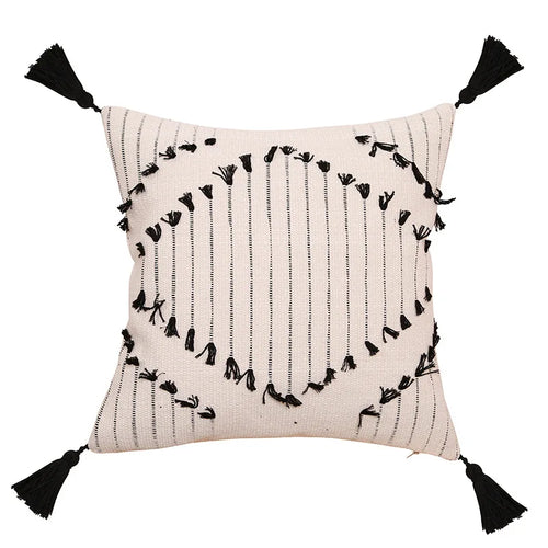 Boho Tassel Linen Weave Variety Throw Pillow Covers - The Finishing Touch Decor