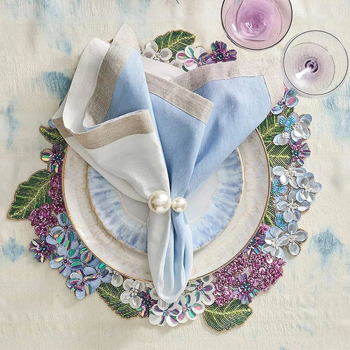 Highlighted Huge Pearl U-Shaped Napkin Holders Rings - 6PCS - The Finishing Touch Decor
