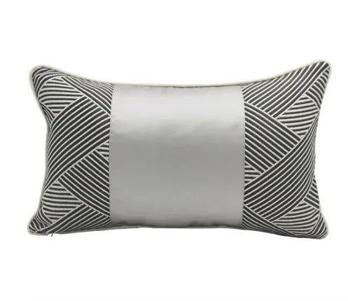 Glamorous Goldenrod Metallic Stripe Throw Pillows