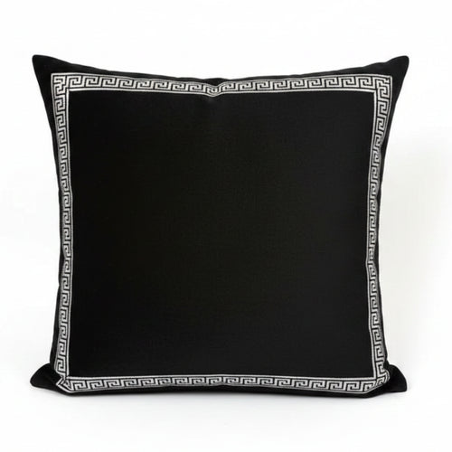 Luxury Velvet Greek Key Pattern Throw Pillow Covers
