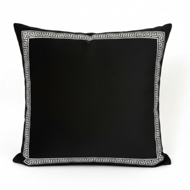 Luxury Velvet Greek Key Pattern Throw Pillow Covers
