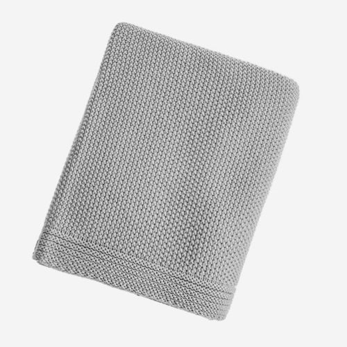 Clean Edge Knit Woolen Throw Blanket