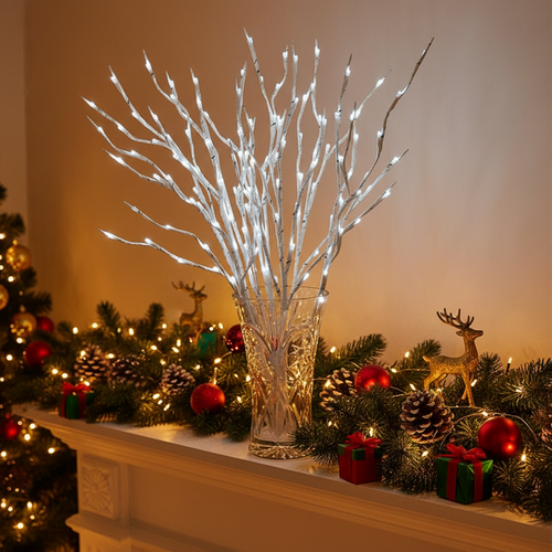 Dark Birch LED Lit Decorative Branches