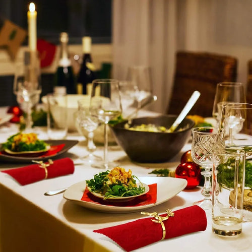 Gold Metal Reindeer Cloth Napkin Rings