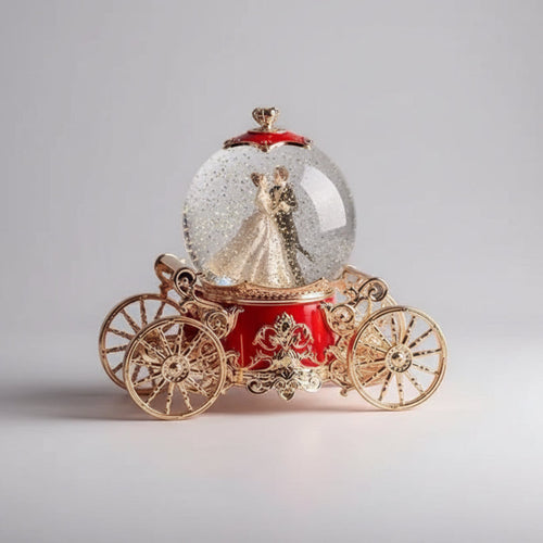 Holiday Gift Carriage Musical Snow Globe