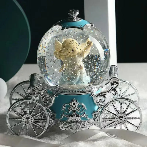Holiday Gift Carriage Musical Snow Globe