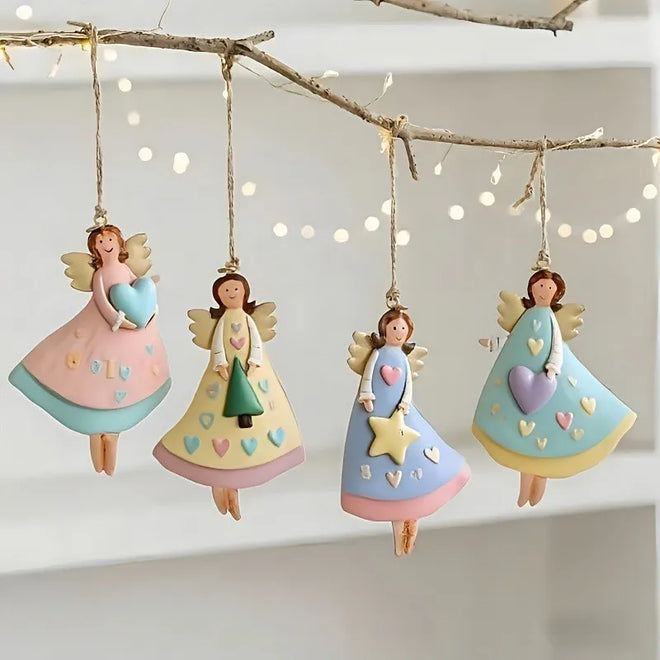 Vintage Christmas Fairy Angel Hanging Tree Ornaments