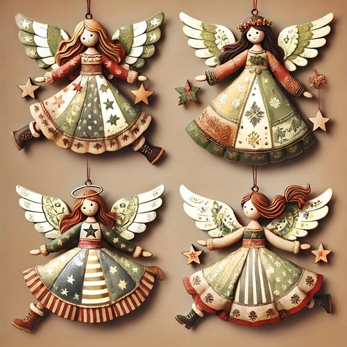 Vintage Christmas Fairy Angel Hanging Tree Ornaments