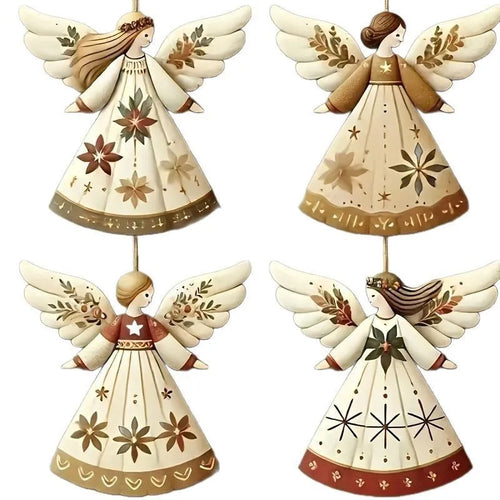 Vintage Christmas Fairy Angel Hanging Tree Ornaments
