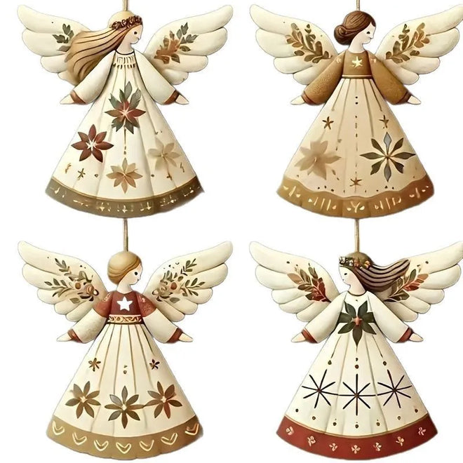 Vintage Christmas Fairy Angel Hanging Tree Ornaments