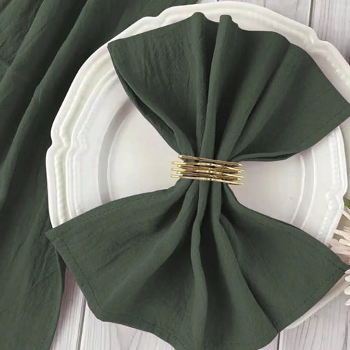 Textured Solid Color Cloth Dinner Napkin Set of 6
