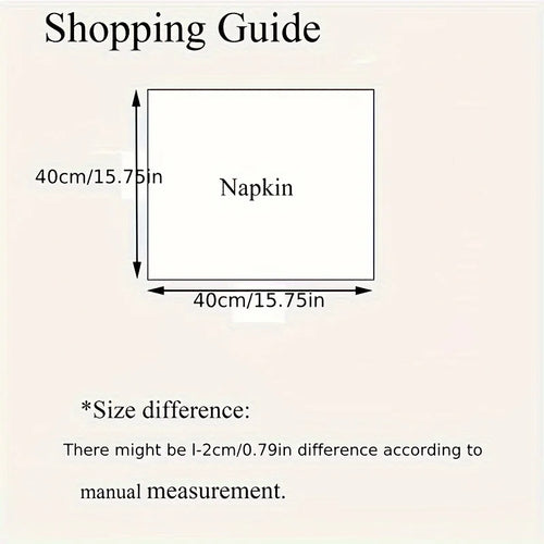 Textured Solid Color Cloth Dinner Napkin Set of 6