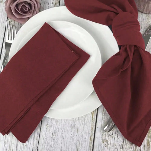 Textured Solid Color Cloth Dinner Napkin Set of 6
