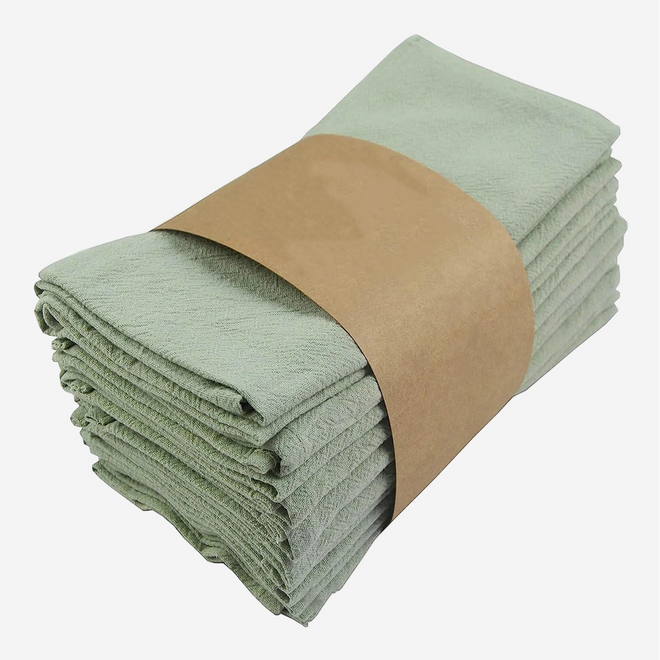Textured Solid Color Cloth Dinner Napkin Set of 6
