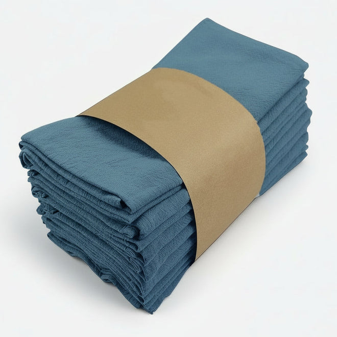 Textured Solid Color Cloth Dinner Napkin Set of 6