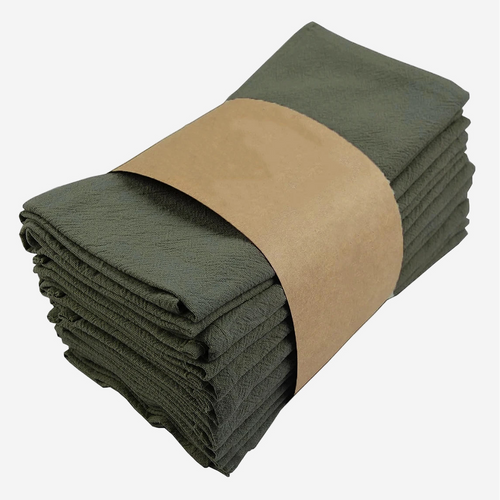 Textured Solid Color Cloth Dinner Napkin Set of 6