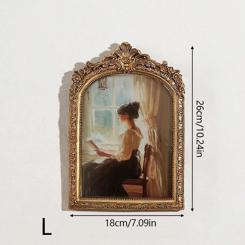 Antique Intricate Gold Resin Photo Frame