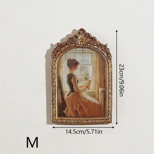 Antique Intricate Gold Resin Photo Frame