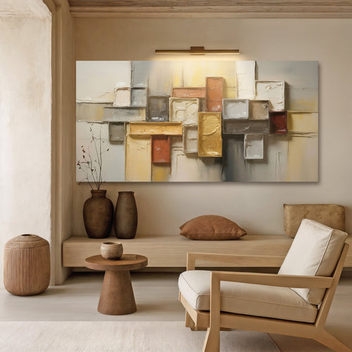 Modern Minimalist Cube Framed Canvas Wall Art - The Finishing Touch Decor