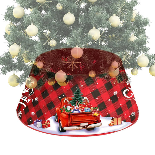 Rustic Farmhouse Plaid Christmas Tree Collar